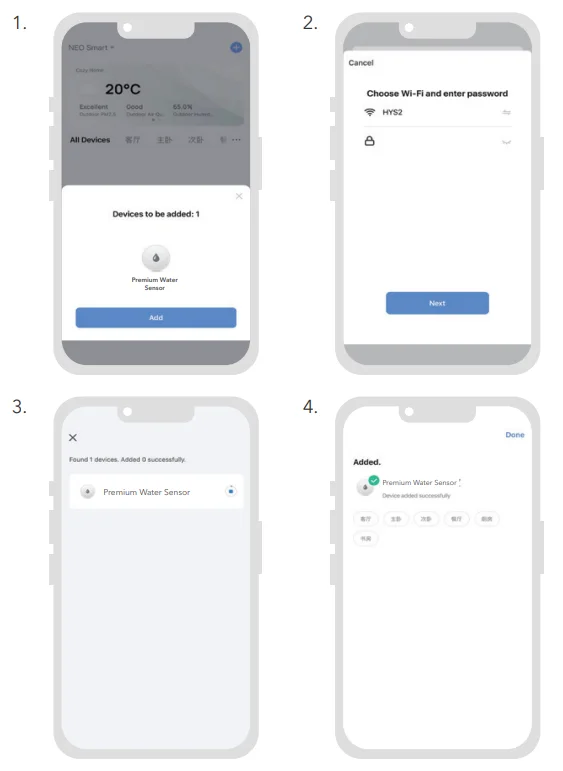 Wasserstein Smart Water Temperature Humidity Sensor-18