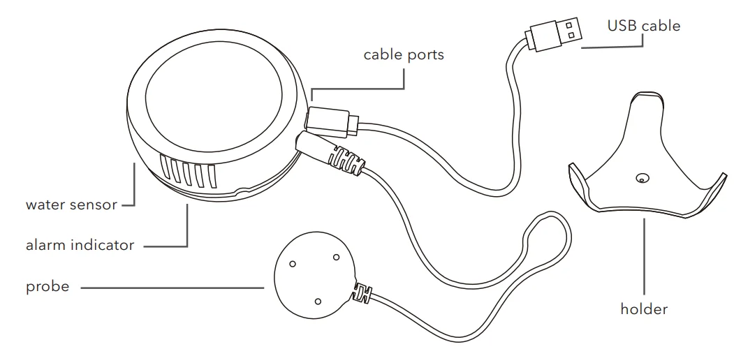 Wasserstein Smart Water Temperature Humidity Sensor-8