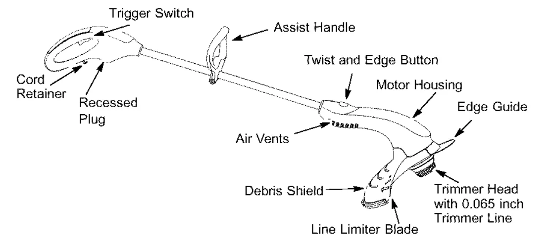 Weed Eater RTE115 Electric Line Trimmer-4
