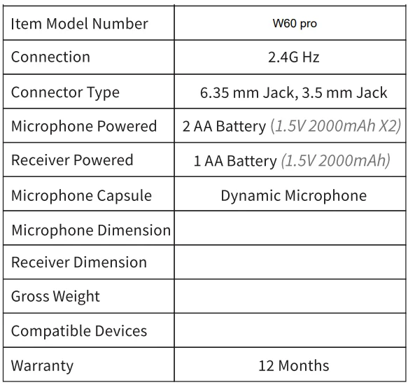 AFUOO W60 Pro Wireless Microphone Set-9