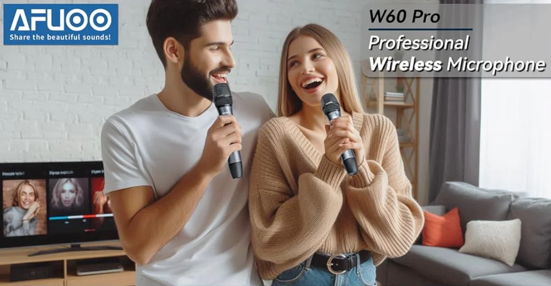 AFUOO W60 Pro Wireless Microphone Set User Guide