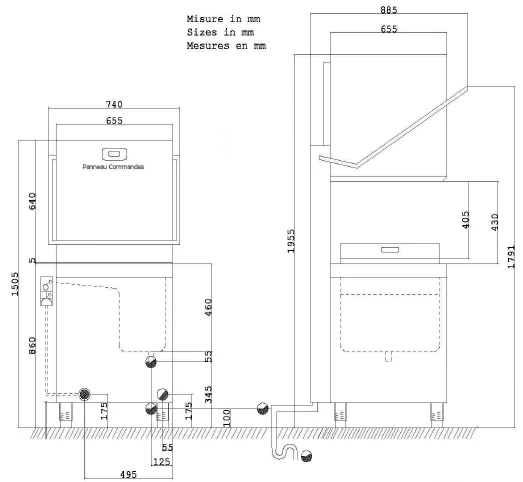 Adexa ADX10T Pass Through Dishwasher-7