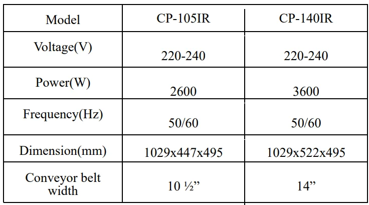 Adexa CP-105IR Commercial Pizza Conveyor Oven-1