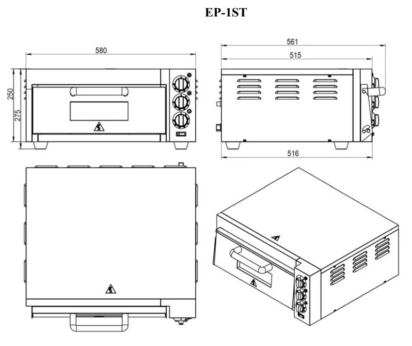 Adexa EP-2ST Electric Pizza Oven-2