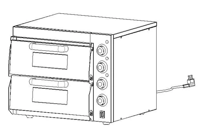 Adexa EP2PT Commercial Double Pizza Oven-2