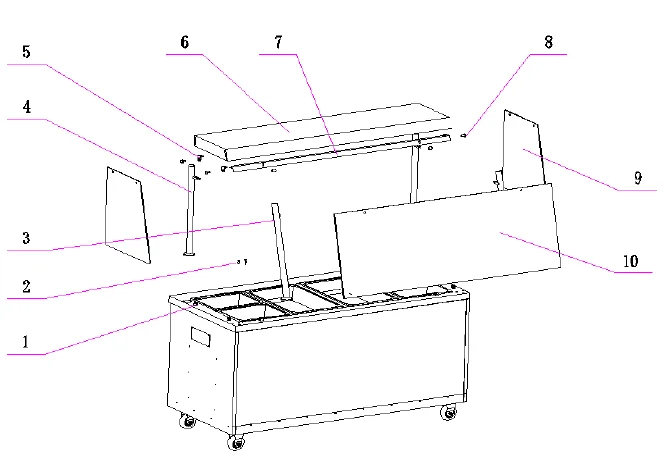 Adexa HYH-5WS Food Warmer Cart-2
