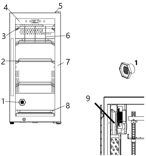 Adexa SN75 Meat Dry Aging Maturing Refrigerator-2