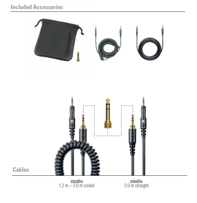 Audio-Technica ATH-M20x Studio Monitor Headphones 2