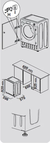 Baumatic BDI1485D4E Dryer Washer-4