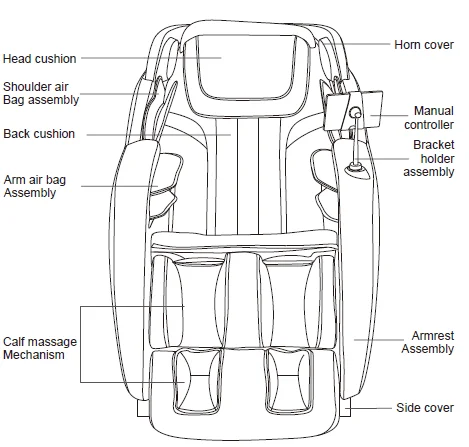 BestMassage BM-A228 Serene 2D Rail Massage Chair-3