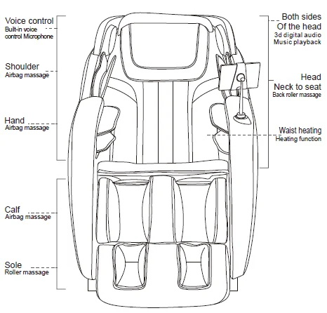 BestMassage BM-A228 Serene 2D Rail Massage Chair-4