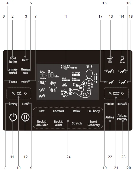 BestMassage BM-A228 Serene 2D Rail Massage Chair-5