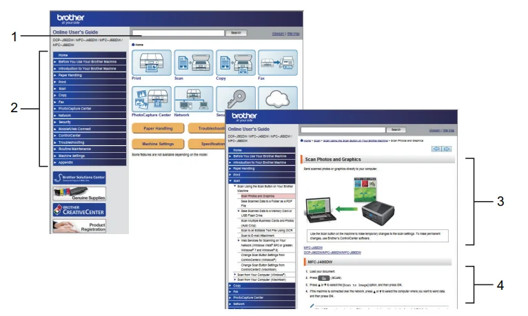 Brother MFC-J480DW Wireless Inject Printer User Guide Brother MFC-J480DW Wireless Inject Printer 5