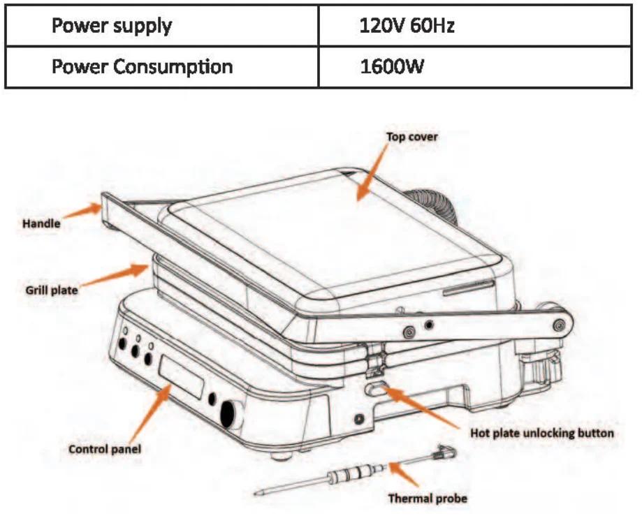 Cattleman Cuisine LS-GC02F Panini Press Grill Sandwich Maker 1