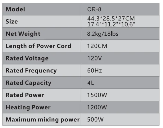 ChefRobot CR-8 Ultracook Max User Manual ChefRobot CR-8 Ultracook Max User Manual 1