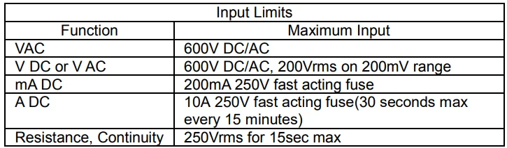 Craftsman 82140-82174 Digital Multimeter User Guide 1