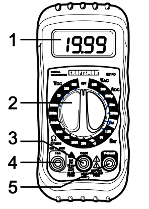 Craftsman 82140-82174 Digital Multimeter User Guide 2