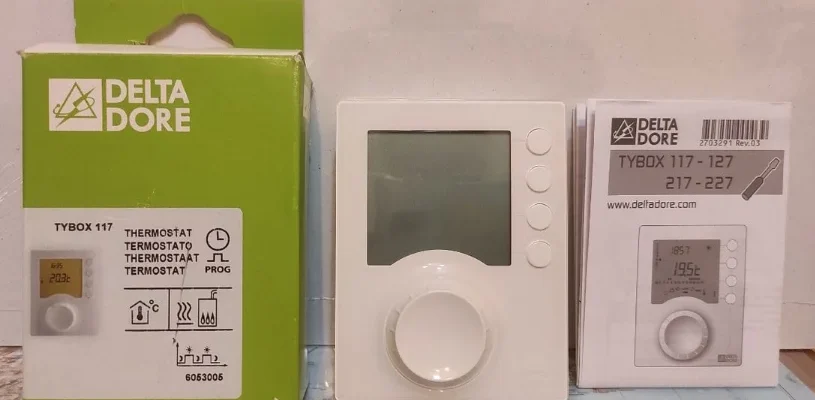 Delta Dore Tybox 117+ Wireless Programmable Thermostat User Guide Delta Dore Tybox 117+ Wireless Programmable Thermostat-featured