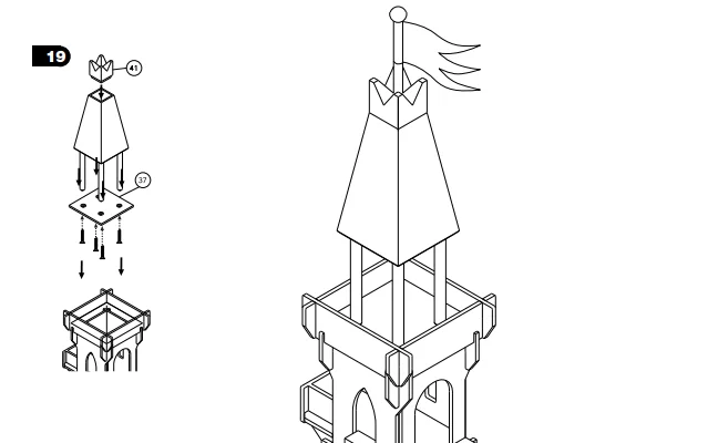 Doom 871300 Woodland Adventures Tower Assembly Instructions 13