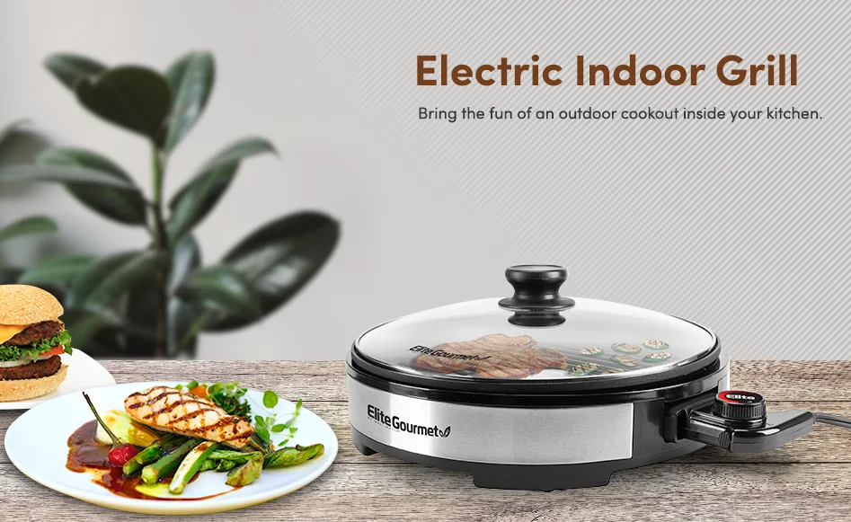 Elite Gourmet EMG6505G Smokeless Indoor Grill User Manual