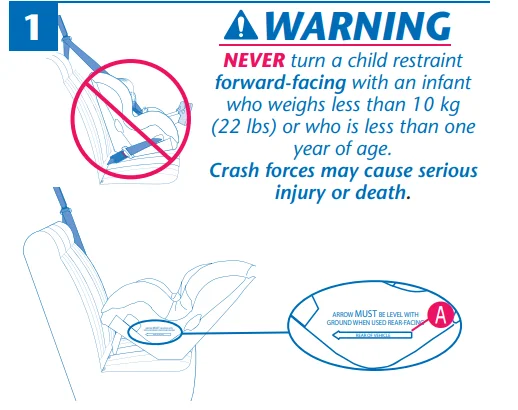Evenflo SureRide Titan 65 Child Car Seat Instructions 8