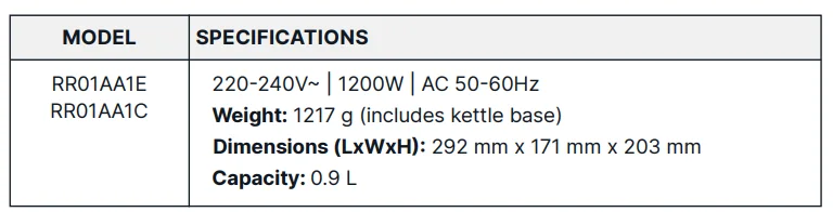 Fellow Corvo EKG Electric Kettle User Manual 2