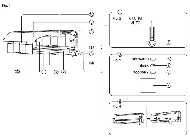 Fujitsu ASU18RLF Wall Mounted AC Unit-1