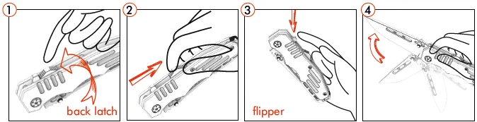 Grand Way Knives GW 6681 Spring Assisted Knife User Guide Grand Way Knives GW 6681 Spring Assisted Knife-3