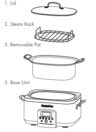 GreenPan Elite 14-in-1 Nonstick 6QT Slow Cooker User Manual 1