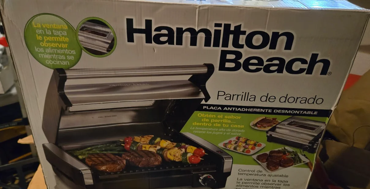 Hamilton Beach 25361 Electric Indoor Searing Grill User Manual