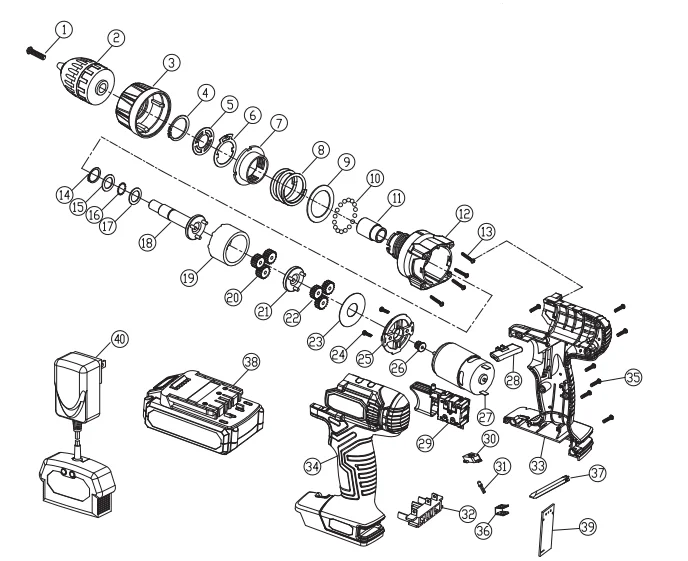Hyper Tough AQ75034G Cordless Drill-Driver User Guide Hyper Tough AQ75034G Cordless Drill-Driver-8