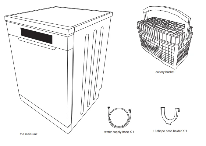 Kenwood KDW60W20 Full-Size Dishwasher 1