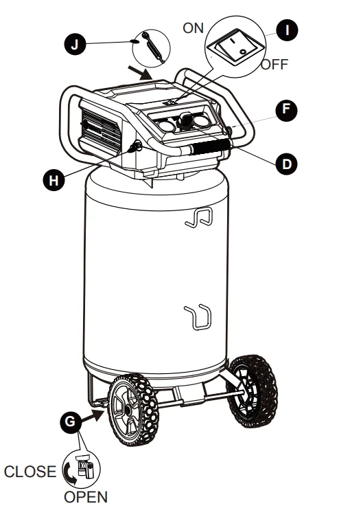 Kobalt 20 Gallon Oil-Free Air Compressor 7