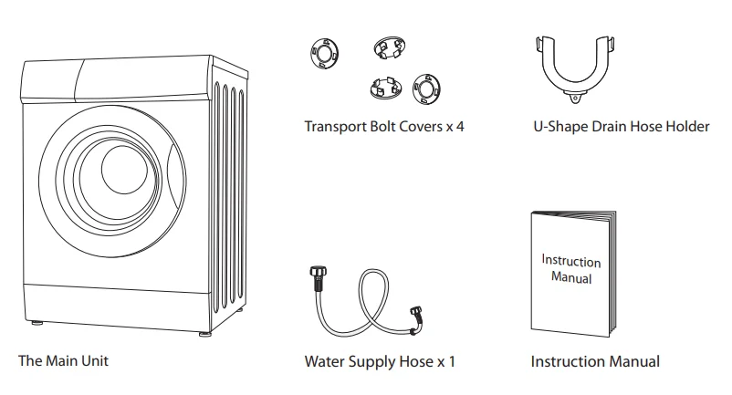 Logik L712WM13 Front-Loading Washing Machine Instruction Manual 1