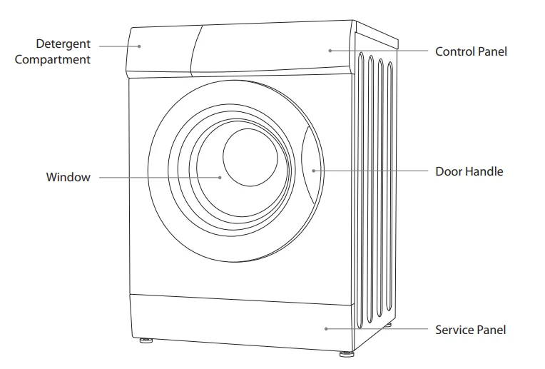 Logik L712WM13 Front-Loading Washing Machine Instruction Manual 9