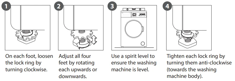 Logik L712WM20 1200-Spin Washing Machine User Guide 4