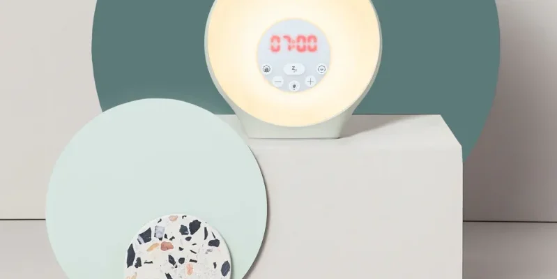Lumie Sunrise Alarm Wake-up Light Alarm Clock feat