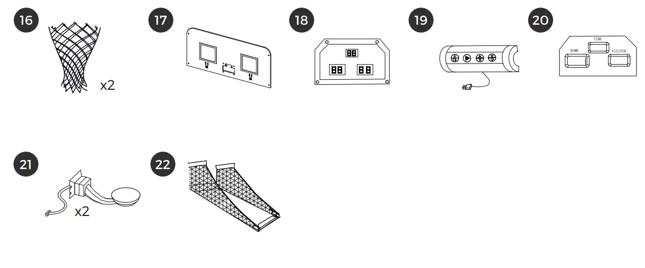 MD Sports 1658128 Arcade Basketball Game 16