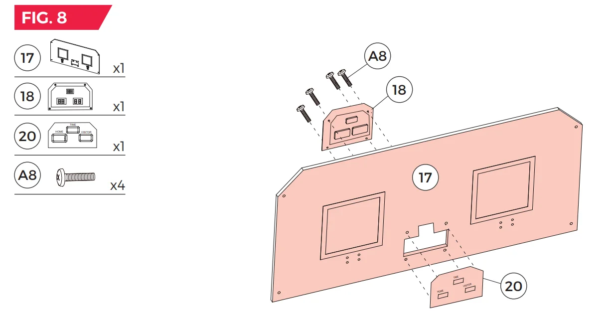 MD Sports 1658128 Arcade Basketball Game 24