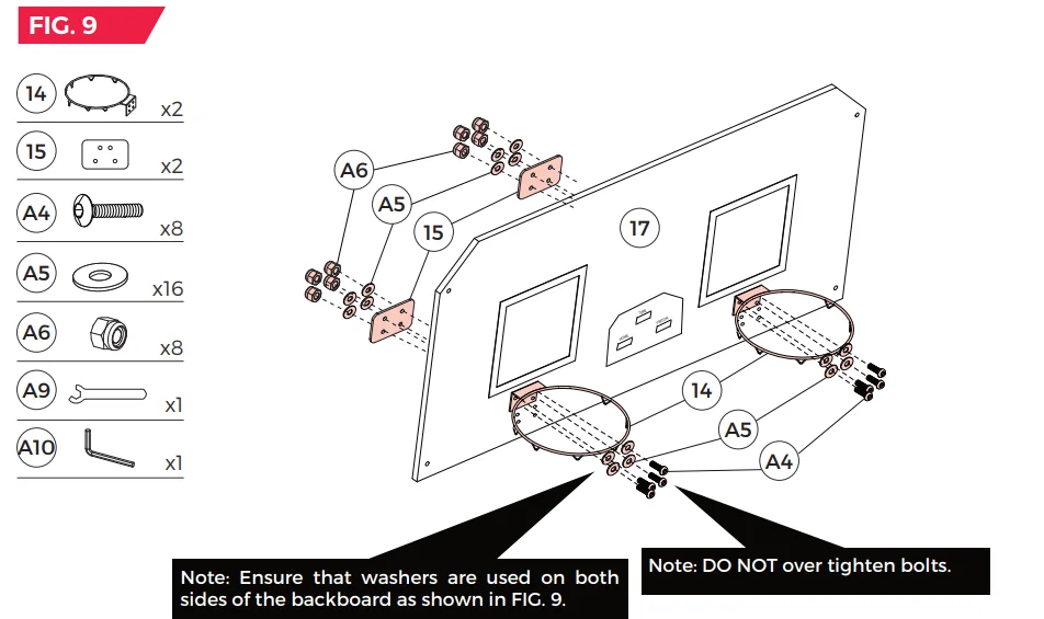 MD Sports 1658128 Arcade Basketball Game 25