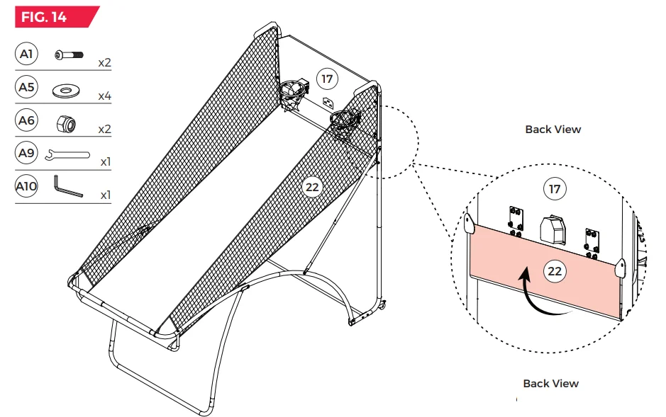 MD Sports 1658128 Arcade Basketball Game 31