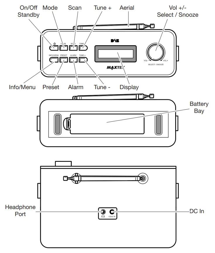 Maxtek 71127 DAB FM Radio User Guide 1