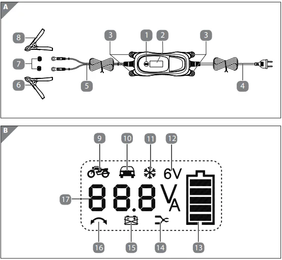 Medion MD19787 Auto XS Car Battery Charger User Guide 1
