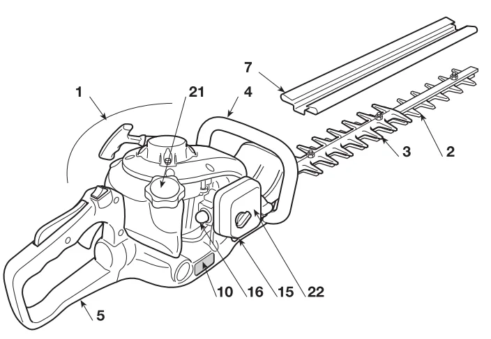 Mountfield MHJ-2424 Petrol Hedge Trimmer User Guide 13