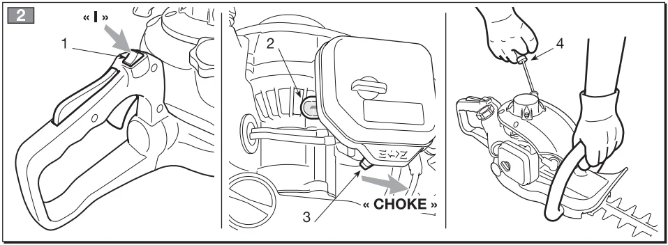 Mountfield MHJ-2424 Petrol Hedge Trimmer User Guide 2