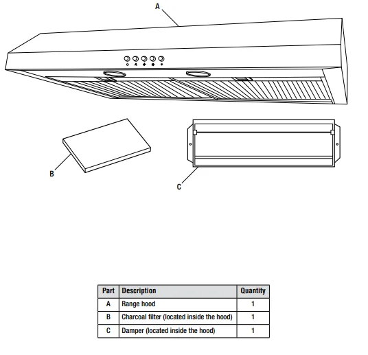 Presenza QR025 654OVSN016STS Kitchen Under Cabinet User Guide 3