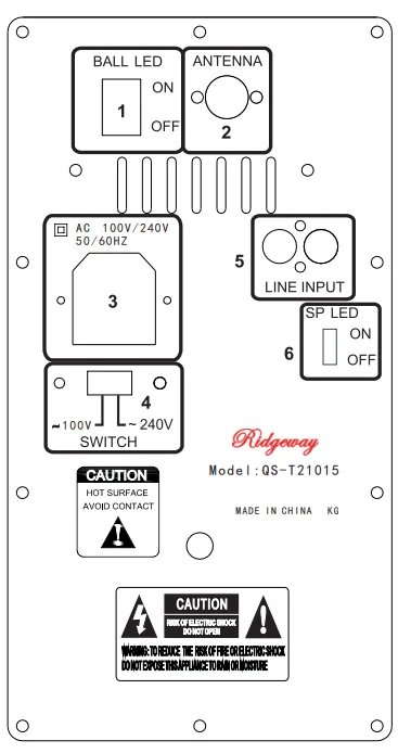 Ridgeway QS-T21015 Speaker- 2