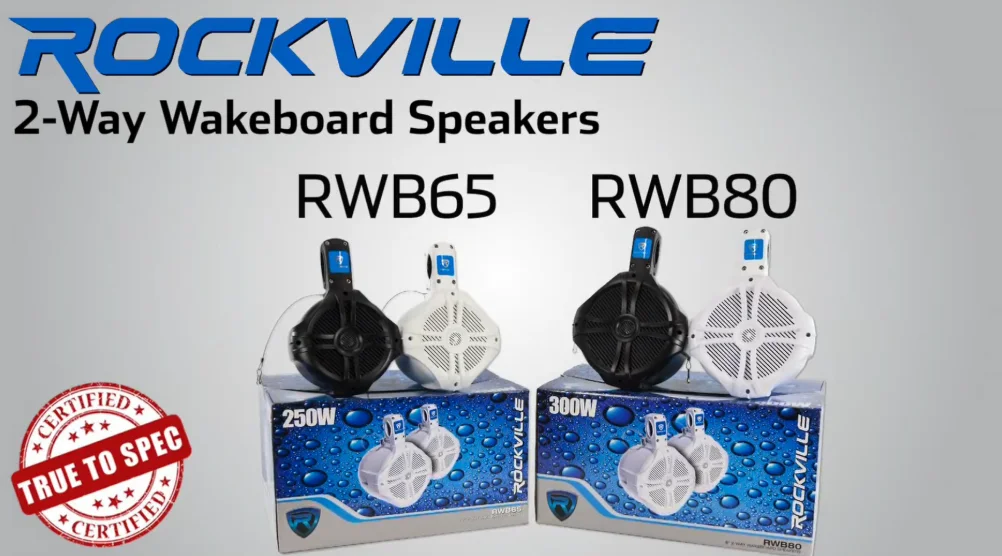 Rockville RWB65B 500W 6.5″ Marine Wakeboard Tower Speakers Manual