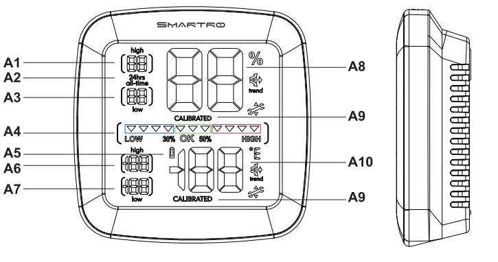 SMARTRO SC42 Digital Hygrometer Indoor Thermometer 1