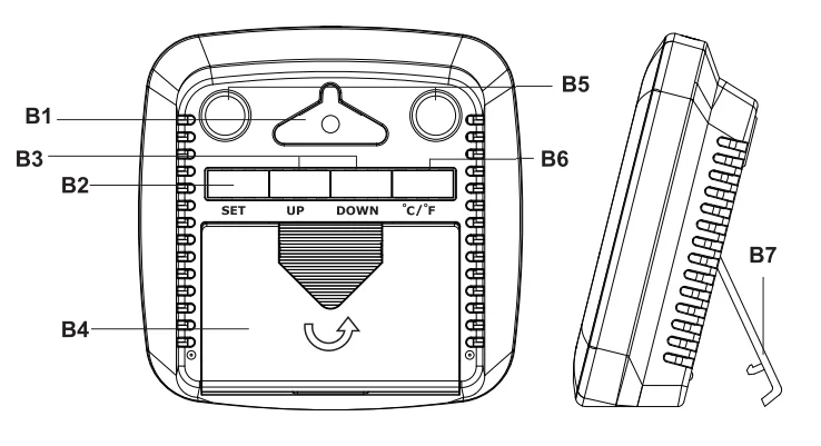 SMARTRO SC42 Digital Hygrometer Indoor Thermometer 3